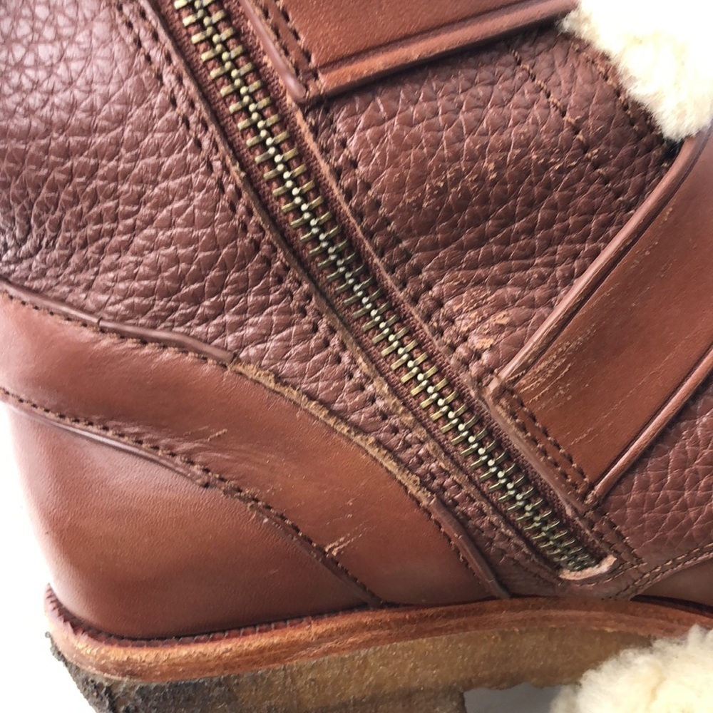 Coach Preston Brown Leather Ankle Boots 6.5 - Picture 13 of 16